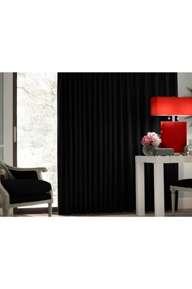 Siyah Blackout Karartma Güneşlik siyah - 100 x 260