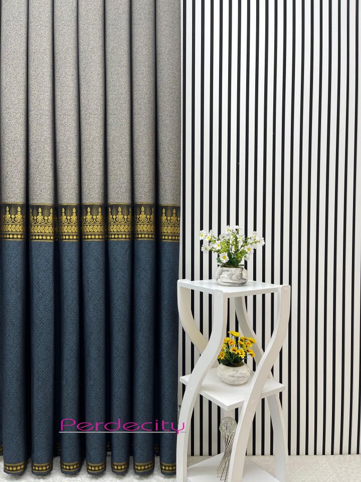 arse petrol mavisi pano fon perde 1x3 sık pile