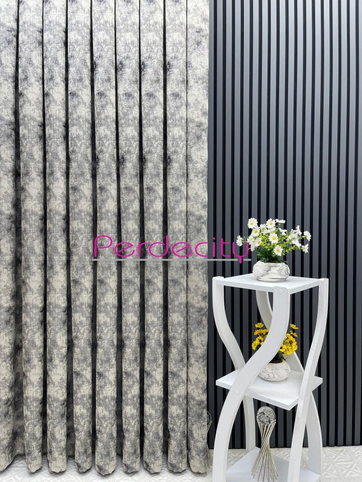 istanbul gri gümüş fon perde 1x3 sık pile [tek kanat] kırışma yapmaz her odaya uygun